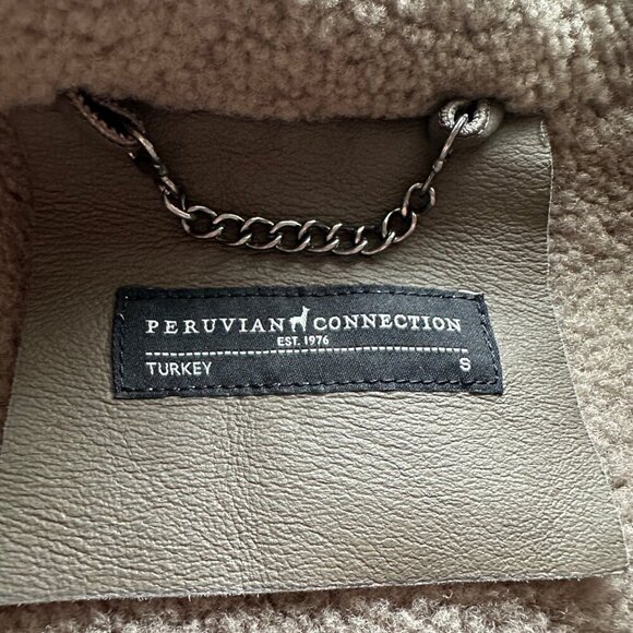 Peruvian Connection Dillon Shearling Jacket Womens Size S Lamb Leather $3000 - Picture 9 of 11